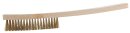 BRONZEplus Drahtb&uuml;rste, Zinnbronzedraht, gewellt, 4 Reihen