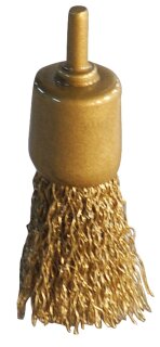 BRONZEplus Pinselbürste, Draht, gewellt, Ø 26 mm