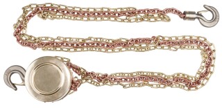 BRONZEplus Flaschenzug, 2 Ketten à 3 m, 16 t