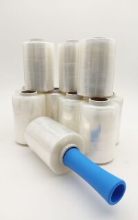 Lenkradschutzfolie 12,5cm x 150m, 10 Rollen + 1 Abrollgriff