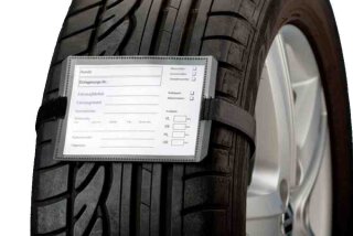 Reifenanhänger Set Premium, 100 St. mit 100cm Klettschlaufe