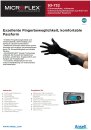 100x Nitril Einweg-Handschuh MICROFLEX&reg; MidKnight&trade; Touch 93-732 Gr. M (7.5-8)