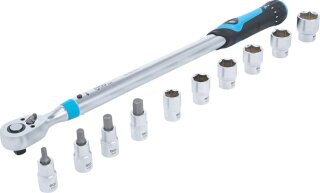 Drehmomentschlüssel-Satz | Abtrieb Innenvierkant 12,5 mm (1/2") | 40 - 200 Nm | 11-tlg.