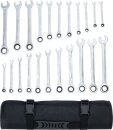 Ratschenring-Maulschl&uuml;ssel-Satz | metrisch / Zollgr&ouml;&szlig;en | 22-tlg.