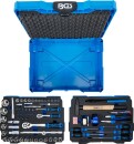 Steckschl&uuml;ssel- und Hammer-, Zangen-, Schraubendreher-Satz | 6,3 mm (1/4") / 12,5 mm (1/2") | BGS systainer&reg; | 77-tlg.