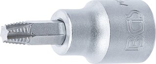 Schraubenausdreher-Bit-Einsatz | Antrieb Innenvierkant 10 mm (3/8") | für defektes T-Profil (für Torx) T30