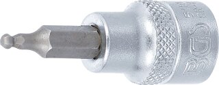 Bit-Einsatz | Antrieb Innenvierkant 10 mm (3/8") | Innensechskant mit Kugelkopf 3 mm