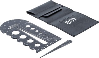 Schrauben- und Gewindeschablone | metrisch | M3 - M20, 0,5 - 13,00 mm