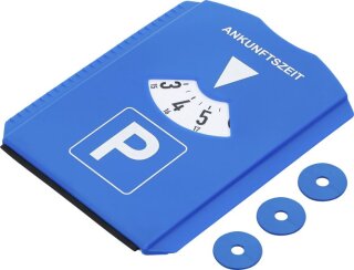 Parkscheibe | mit Eiskratzer / Gummilippe