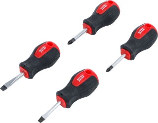 Vergaser-Schraubendreher-Satz | Schlitz / Kreuzschlitz PZ | Klingenlänge 40 mm | 4-tlg.