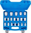Steckschl&uuml;ssel-Einsatz-Satz, Sechskant | Antrieb Innenvierkant 12,5 mm (1/2") | SW 8 - 32 mm | 19-tlg.