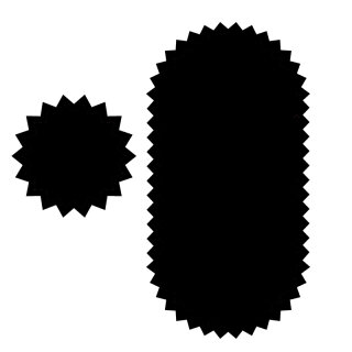 Schlauchflicken F2 (100St.) Schwarzrand  50 x 25 mm