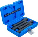 Spiral-Profil-Steckschl&uuml;ssel-Satz / Schraubenausdreher, tief | Antrieb Innenvierkant 12,5 mm (1/2") | SW 17 - 22 mm | 5-tlg.