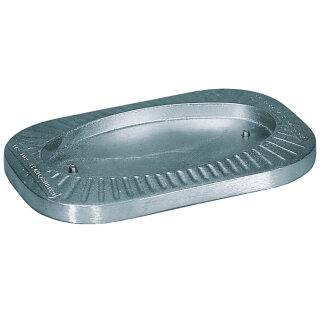 Alu Heizplattenauflage flach 225 x 150 mm Passend für Laufflächenseiten außen