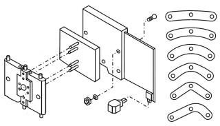 TP EM Heizplatte Nr. 1, komplett, 230 x 230 mm