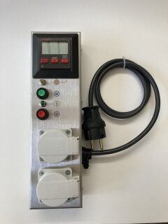 TP Schalteinrichtung mit EIN und AUS Schalter, Zeitschaltuhr mit Steckdosen komplett 120 min., 230 V