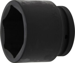 Kraft-Steckschlüssel-Einsatz Sechskant | Antrieb Innenvierkant 25 mm (1") | SW 75 mm