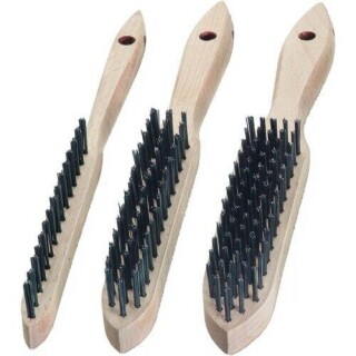 Hand-Stahldraht-Bürste 4-reihig