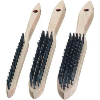 Hand-Stahldraht-Bürste 5-reihig