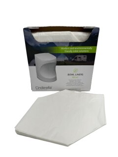 Original Schüsseleinlagen für Verbrennungstoilette Cinderella Travel 500 Stück