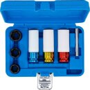 Kraft-Schoneinsatz- und Spiral-Profil-Steckschl&uuml;ssel-Satz | Antrieb Innenvierkant 12,5 mm (1/2") | SW 17 - 21 mm | 7-tlg.