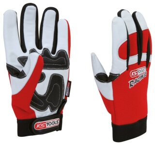 Leder-Mechaniker-Handschuh, Vibrationsgedämmt