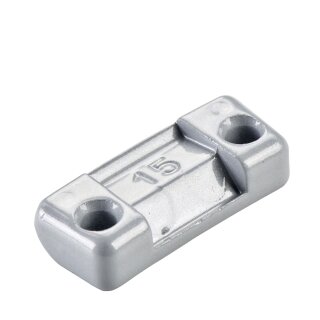 Sicherheitsgewicht - Typ 261, 15 g, Zink, Silber