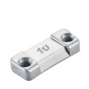 Sicherheitsgewicht - Typ 280, 10 g, Zink, Silber