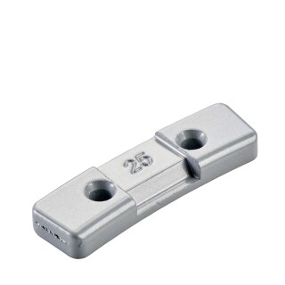 Sicherheitsgewicht - Typ 280, 25 g, Zink, Silber