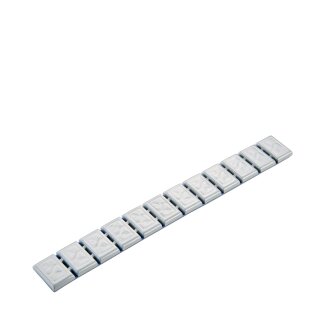 Klebegewicht - Typ 380, 60 g, Zink, Silber, 50 Riegel