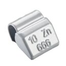 Schlaggewicht - Typ 666, 10g, Zink, silber