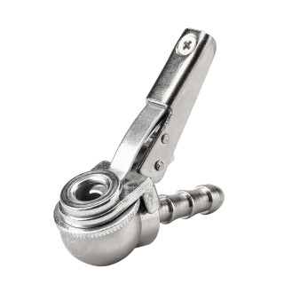 Stecknippel - Clip, 6 mm, Schlauchanschluss, geschlossen