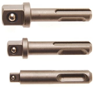 Adapter-Satz | SDS - Außenvierkant 6,3 mm (1/4"), 10 mm (3/8"), 12,5 mm (1/2") | 3-tlg.