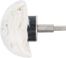 Polierkopf | Pilzform | Antrieb Au&szlig;ensechskant 6,3 mm (1/4")