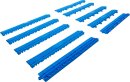 Kunststoff-Fliesen-Randelement-Satz | Klick-System | 400 x 55 x 15 mm | 10-tlg.