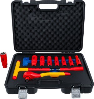 VDE-Steckschlüssel-Satz | Antrieb 12,5 mm (1/2") | SW 10 - 24 mm | 11-tlg.