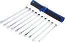 Ratschenring- und Ringschl&uuml;ssel-Satz | extra lang | SW 10 - 19 mm | 10-tlg.