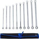 Ratschenring- und Ringschl&uuml;ssel-Satz | extra lang | SW 10 - 19 mm | 10-tlg.