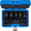 Kraft-Steckschl&uuml;ssel-Einsatz-Satz | E-Profil Plus | Antrieb Innenvierkant 6,3 mm (1/4"), 10 mm (3/8"), 12,5 mm (1/2") | SW EP4 - E32 | 19-tlg.