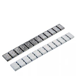 Klebegewicht - Typ 380, 60 g, Zink, 50 Riegel