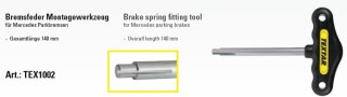 Bremsfeder Einbauwerkzeug für Mercedes Parkbremse, Feststellbremse, Handbremse