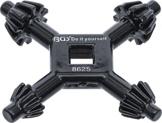 Bohrfutter-Kreuzschlüssel | universal | Ø 4 / 5,5 / 6 / 7 mm