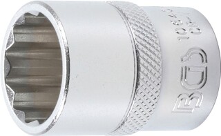 Steckschlüssel-Einsatz Zwölfkant | Antrieb Innenvierkant 12,5 mm (1/2") | SW 20 mm