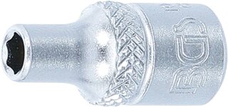 Steckschlüssel-Einsatz Sechskant | Antrieb Innenvierkant 6,3 mm (1/4") | SW 5/32"