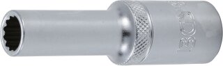 Steckschlüssel-Einsatz Zwölfkant, tief | Antrieb Innenvierkant 12,5 mm (1/2") | SW 10 mm