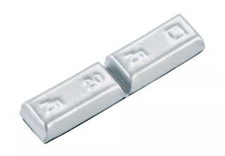 Klebegewicht - Typ 799, Zink, Silber, 25 Stück