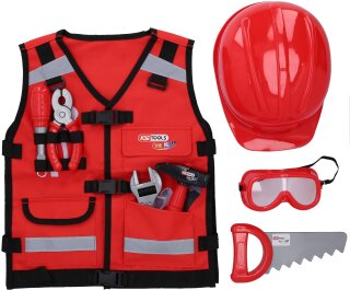 Werkzeug-Weste für Kinder mit Sortiment, 9-tlg