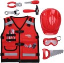 Werkzeug-Weste f&uuml;r Kinder mit Sortiment, 9-tlg