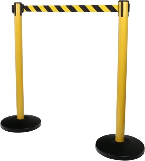 Sperrgurtpfosten, Gurt schwarz-gelb
