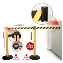 Sperrgurtpfosten, Gurt schwarz-gelb